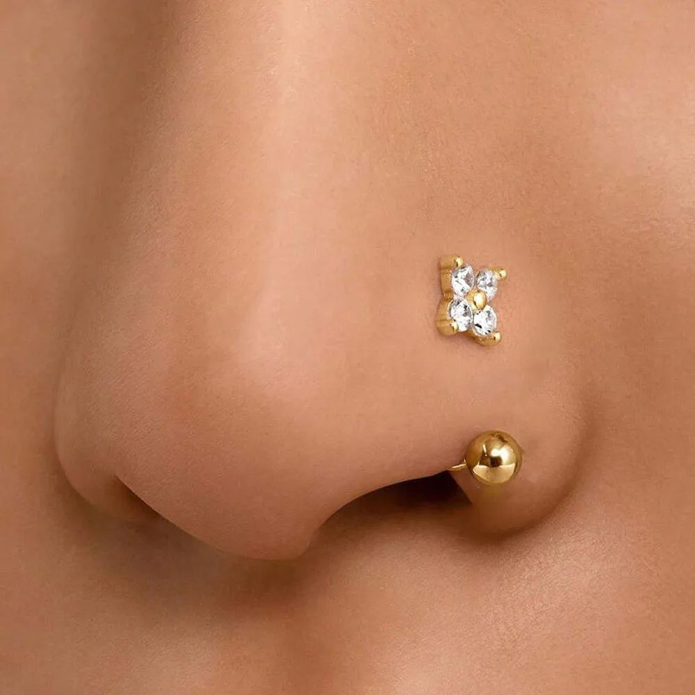 14K Gold Plated Stainless Steel Piercing Jewelry for Women