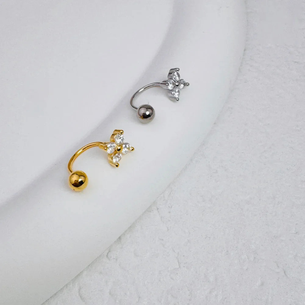 14K Gold Plated Stainless Steel Piercing Jewelry for Women