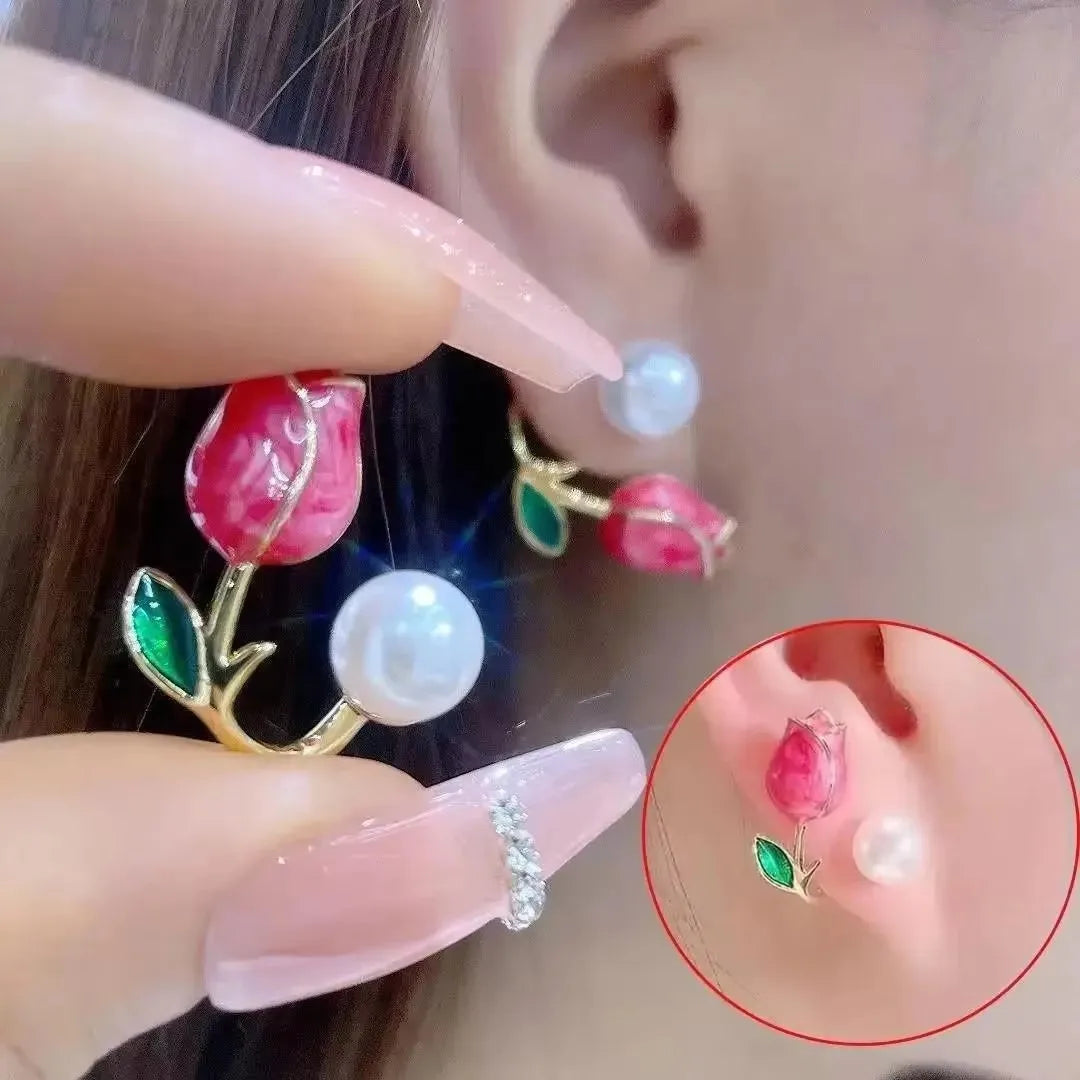 2026 Trending Luxury Crystal Cross Stud Earrings