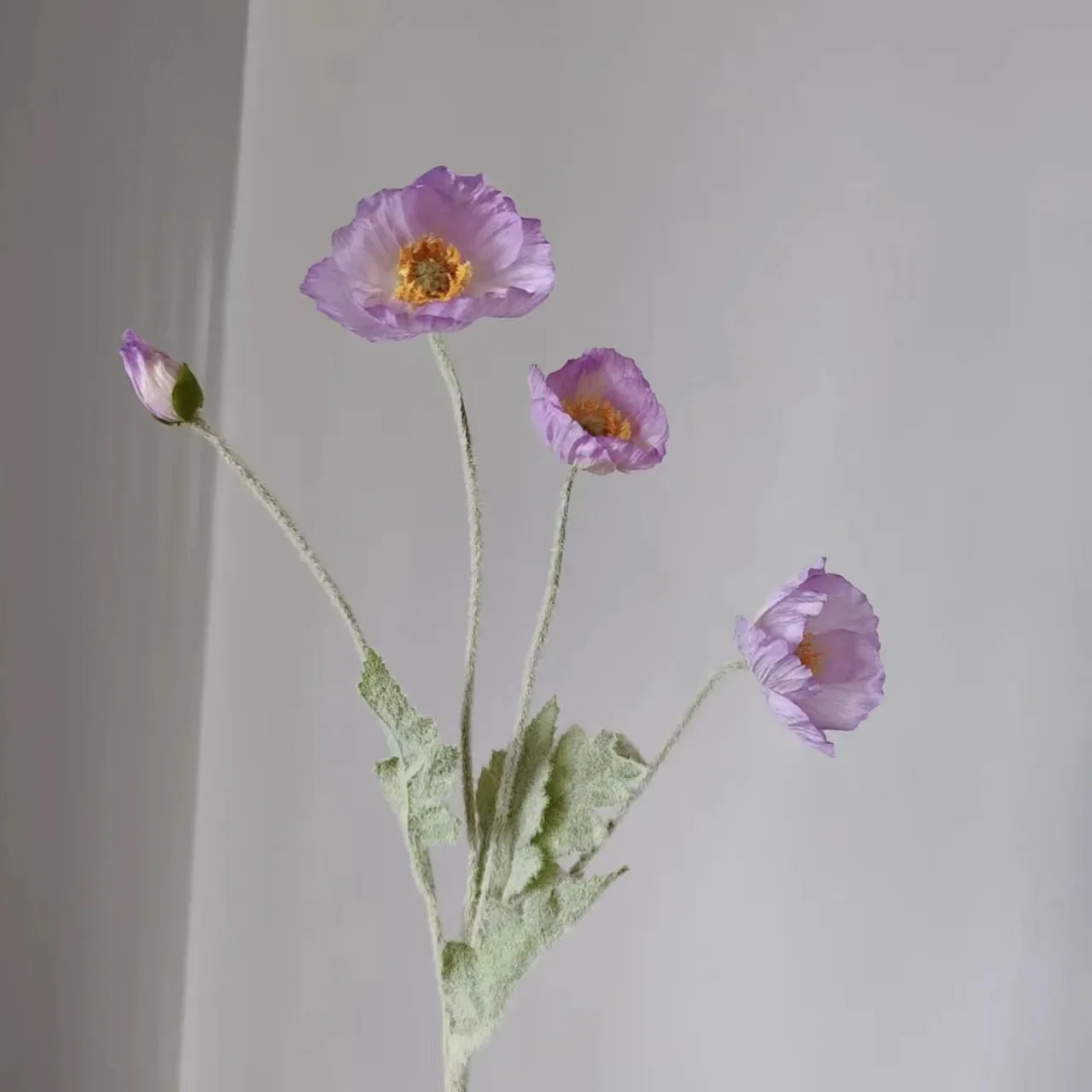 Artificial Flowers Fake Poppy Silk Flowers