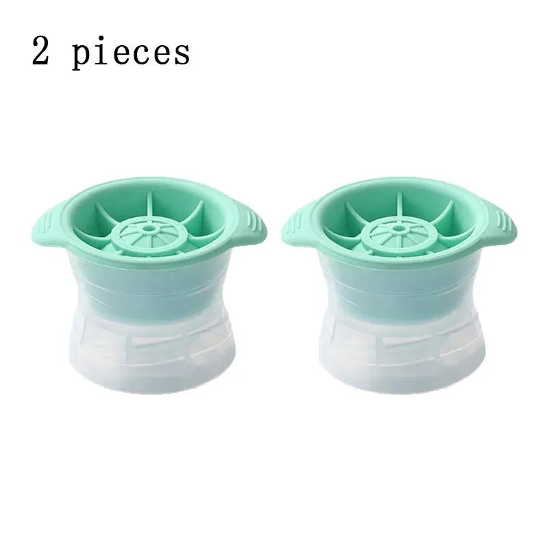 2pcs Bar Whiskey Round Ice Cube Maker Silicone cup