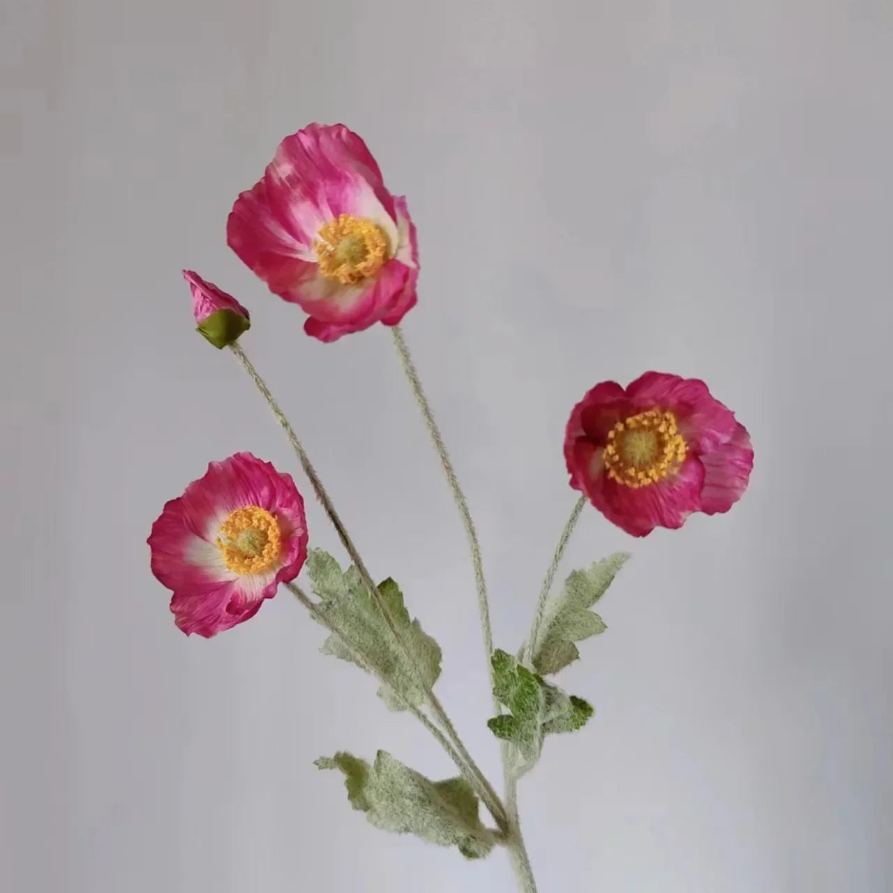 Artificial Flowers Fake Poppy Silk Flowers