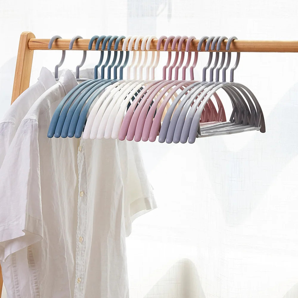 Clothes Hanger Household Plastic Wide Shoulder