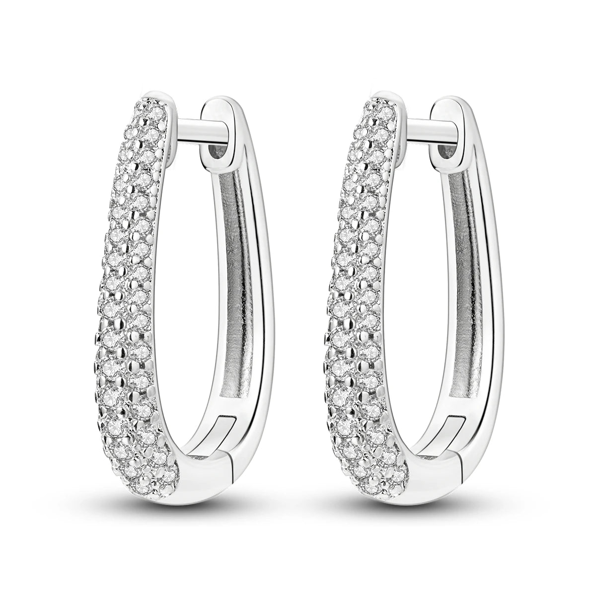 Woman Earring 925 Sterling Silver Original Hoop