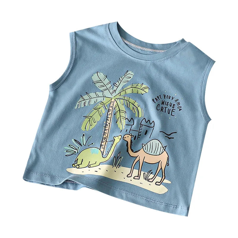 Cozzy Cartoon Sleeveless Cotton T-shirt