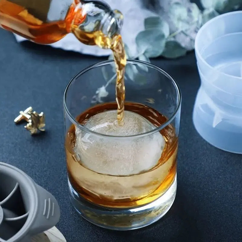 2pcs Bar Whiskey Round Ice Cube Maker Silicone cup