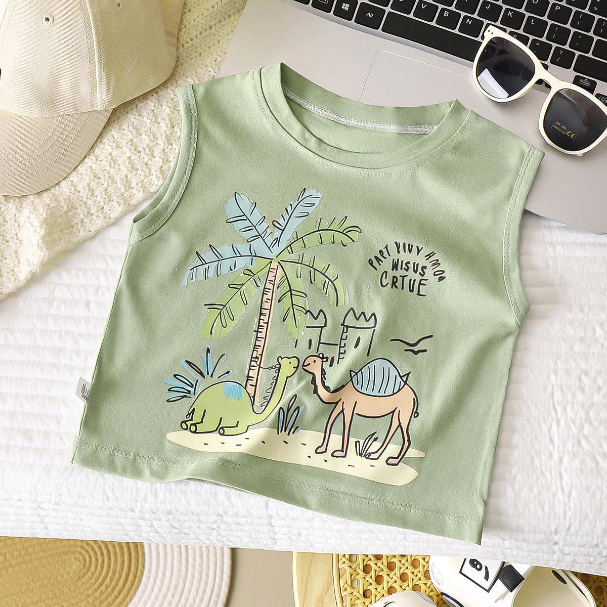 Cozzy Cartoon Sleeveless Cotton T-shirt