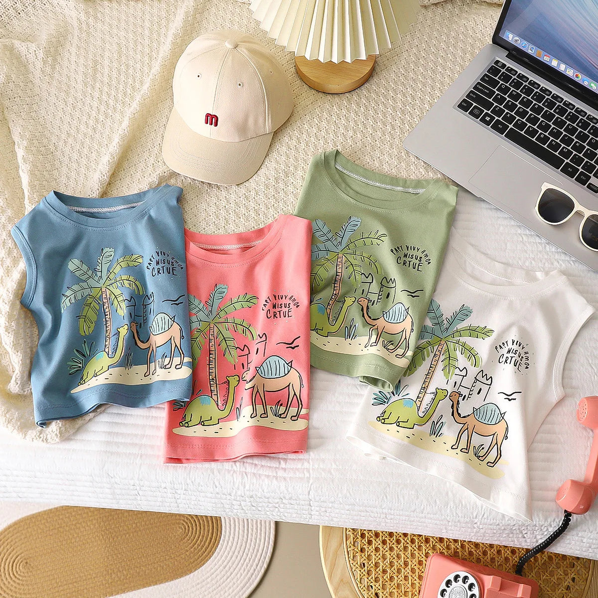 Cozzy Cartoon Sleeveless Cotton T-shirt