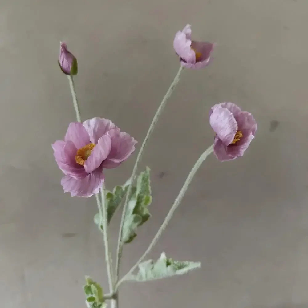 Artificial Flowers Fake Poppy Silk Flowers