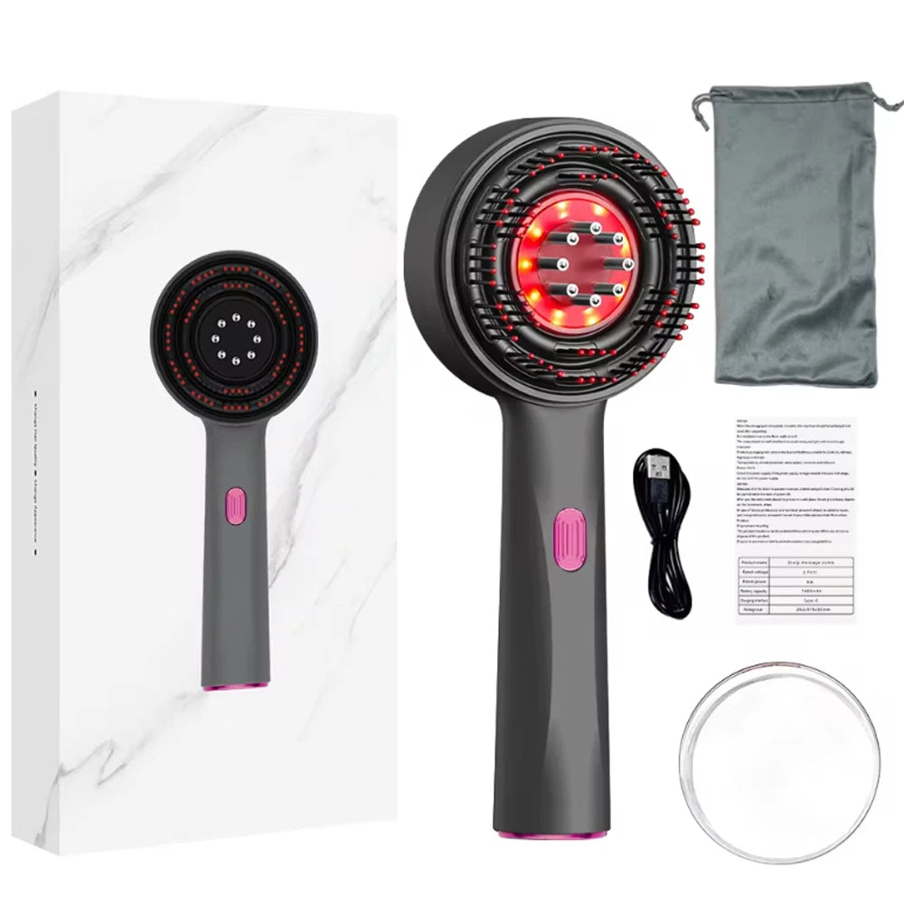 Scalp Massage Comb with Red Light, Electric Hair Scalp Massager