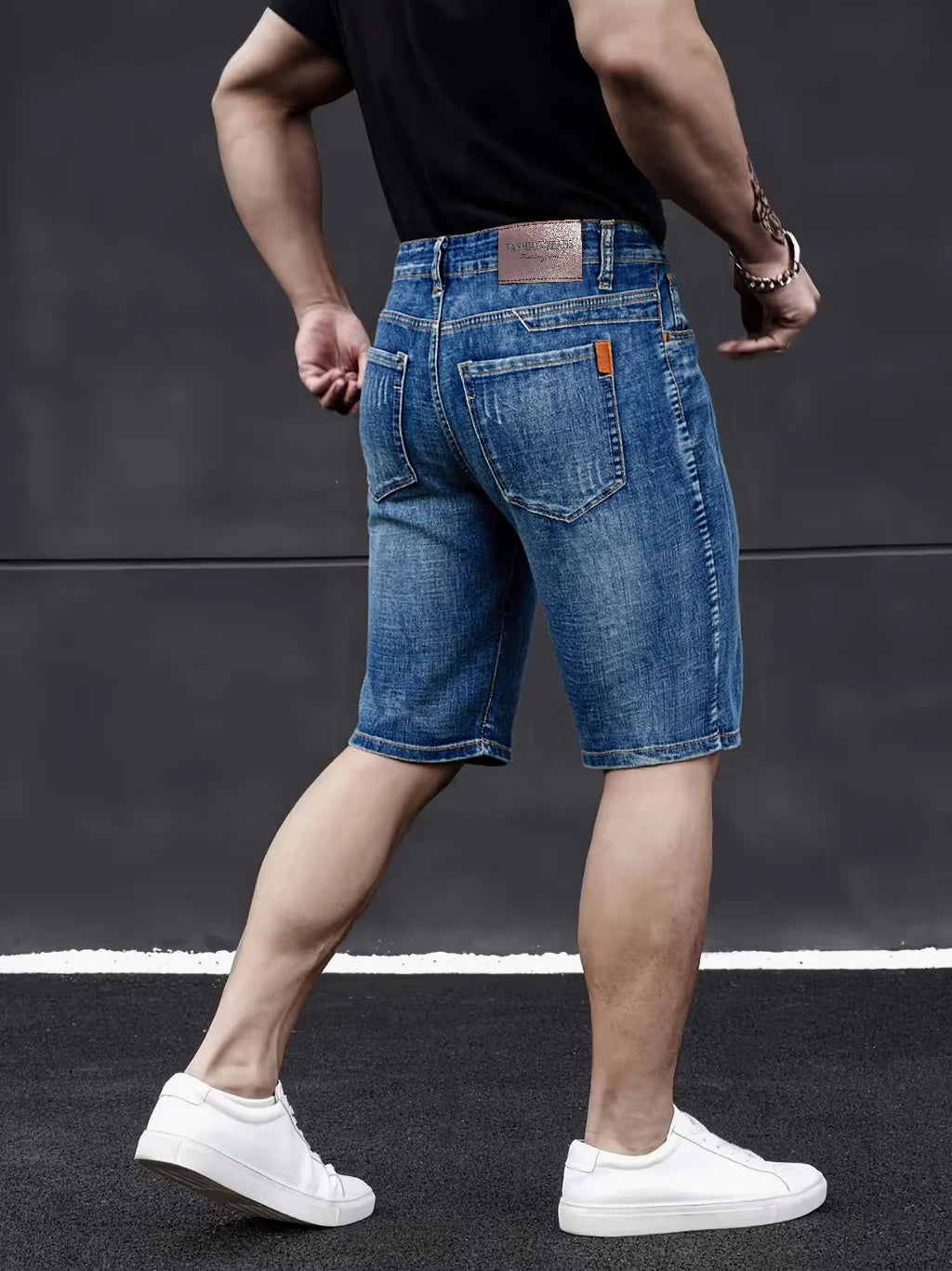 Classic Style Men's Slim Denim Shorts