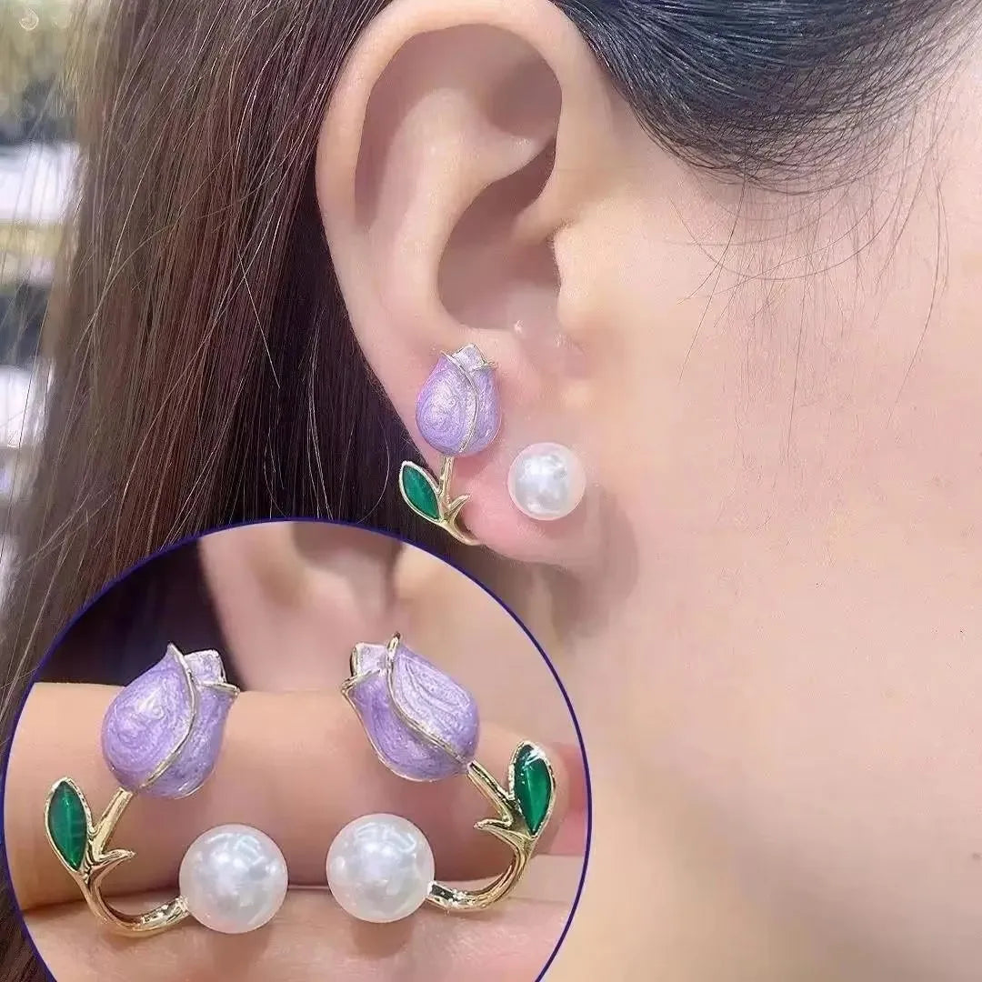 2026 Trending Luxury Crystal Cross Stud Earrings