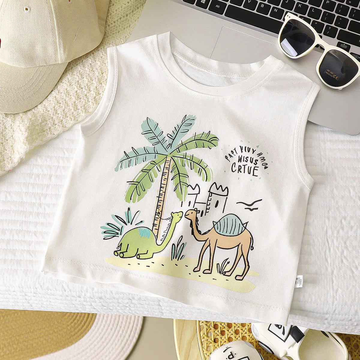Cozzy Cartoon Sleeveless Cotton T-shirt