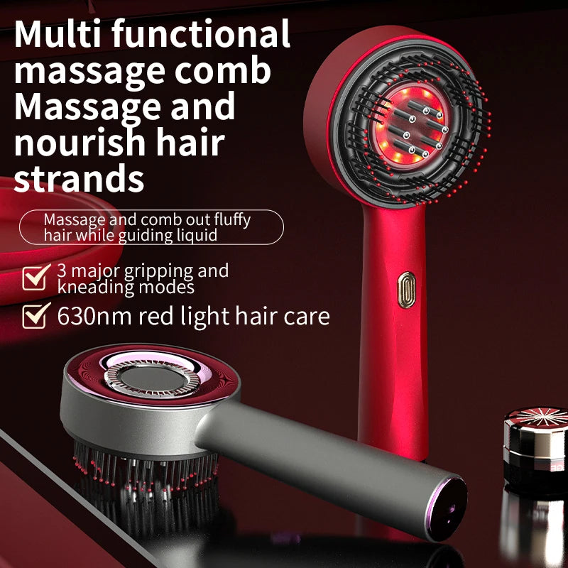 Scalp Massage Comb with Red Light, Electric Hair Scalp Massager