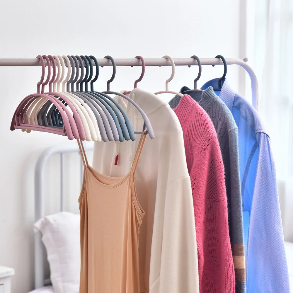 Clothes Hanger Household Plastic Wide Shoulder