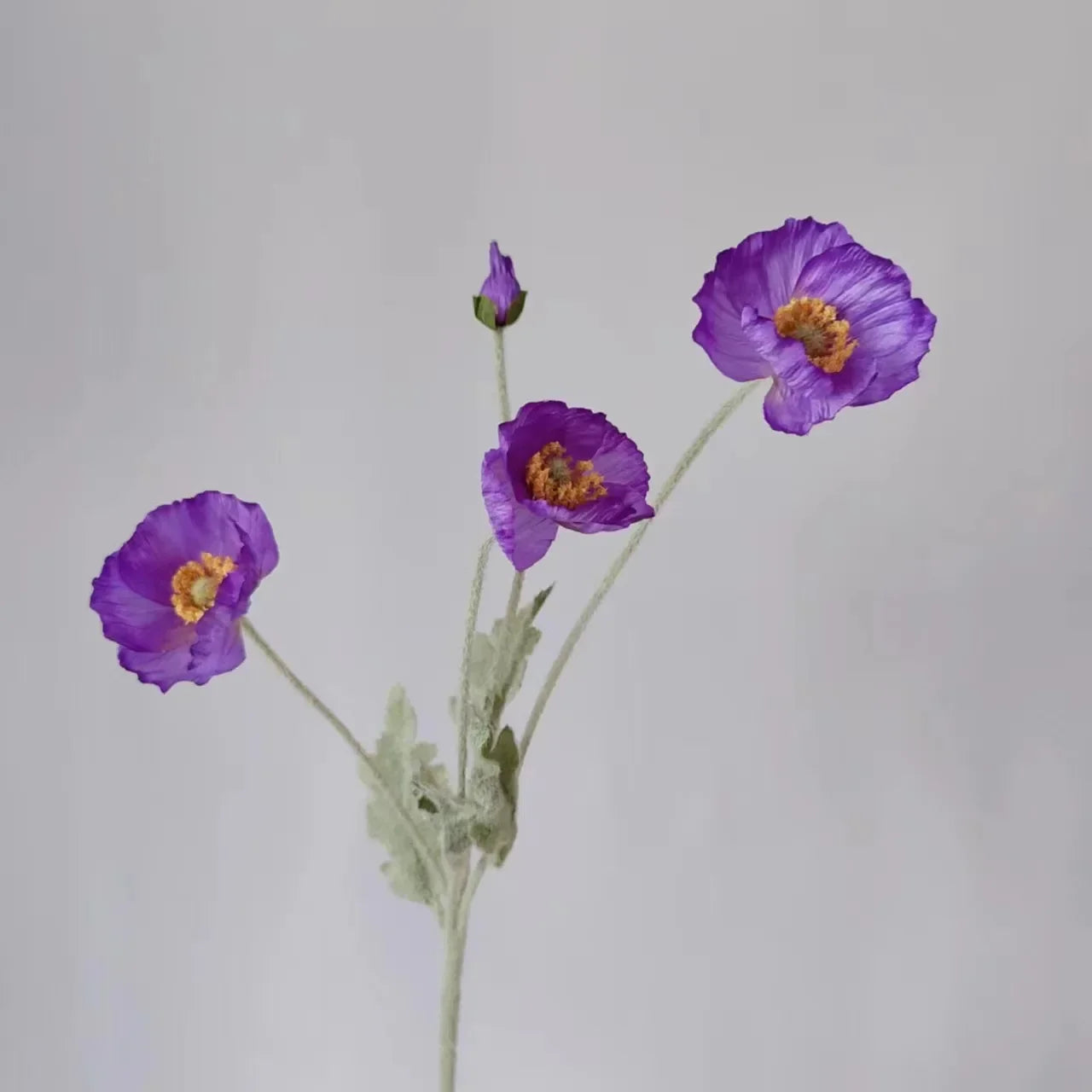 Artificial Flowers Fake Poppy Silk Flowers