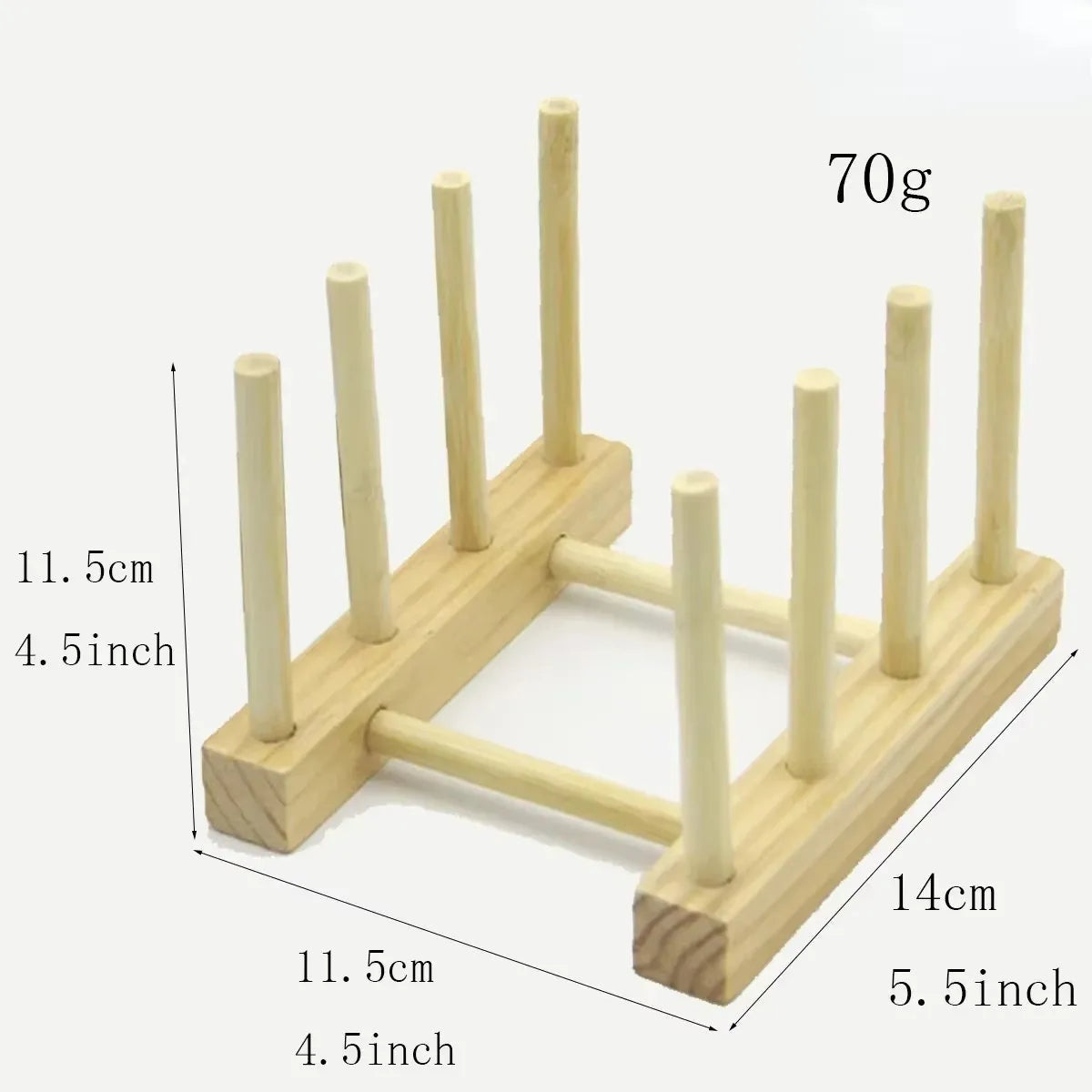 Wooden Dish Drainer Rack