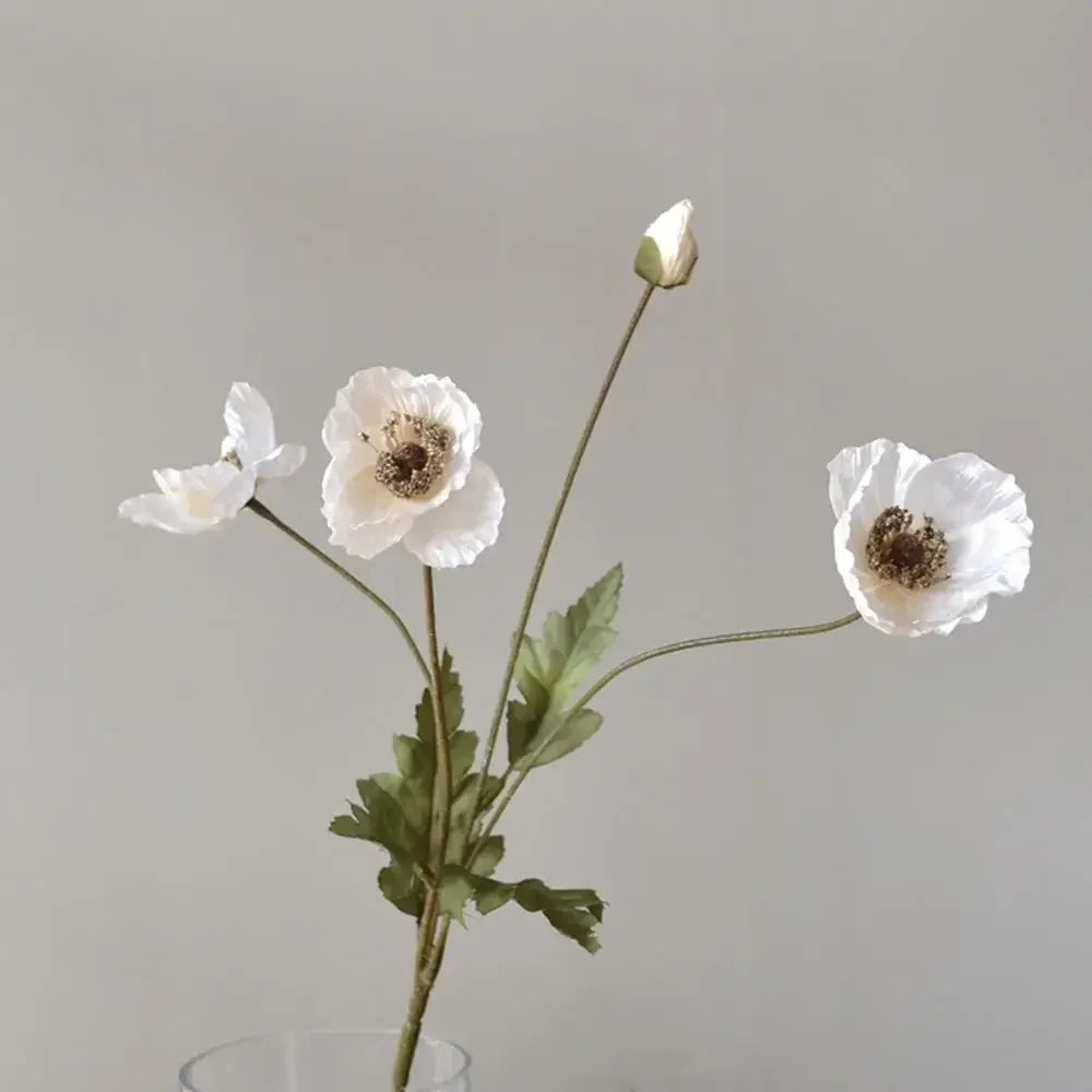 Artificial Flowers Fake Poppy Silk Flowers