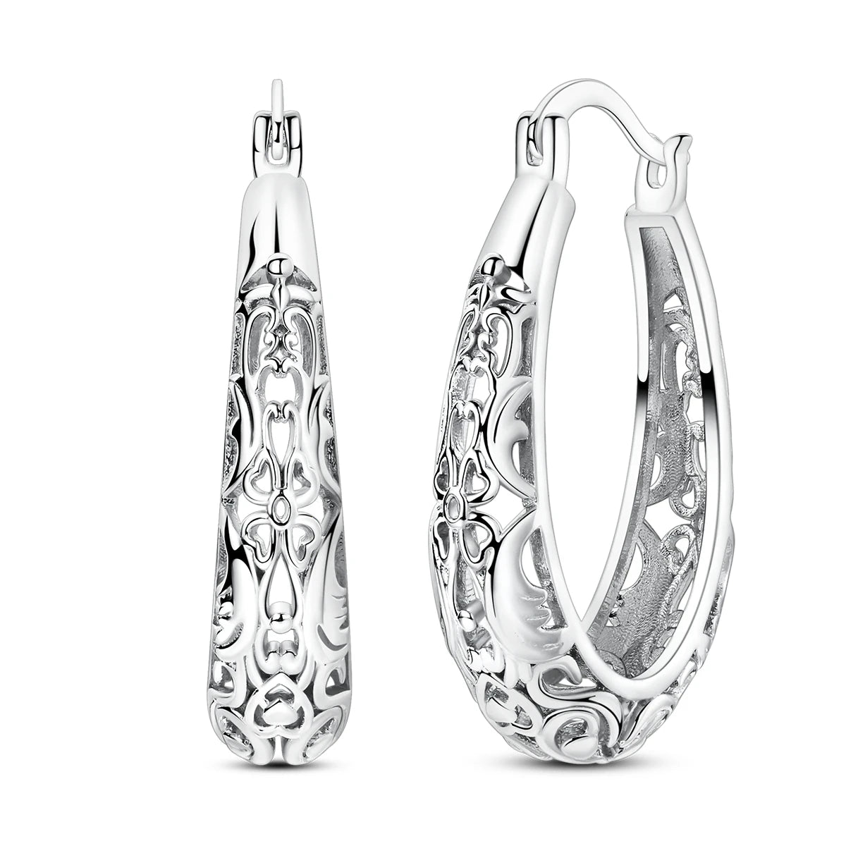 Woman Earring 925 Sterling Silver Original Hoop
