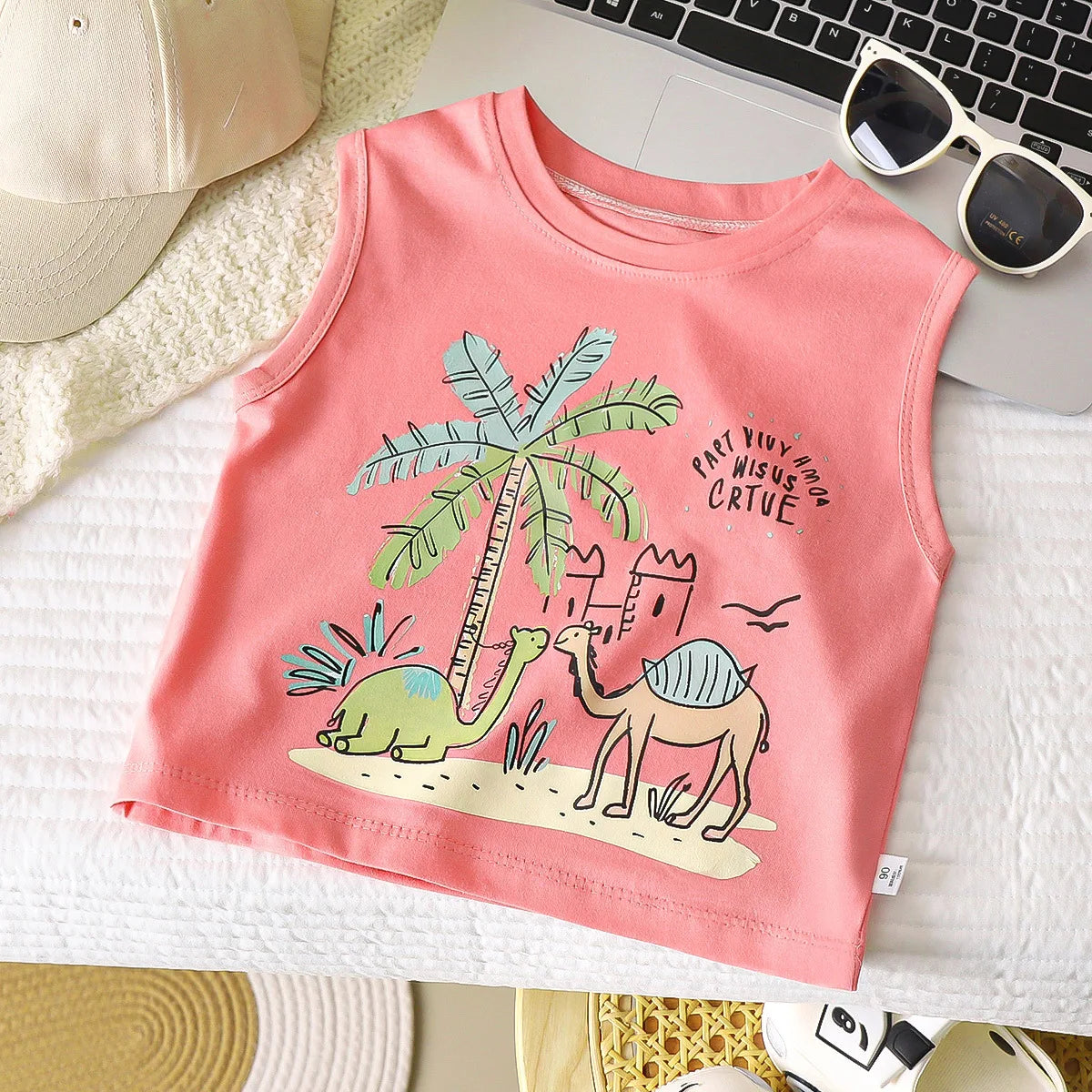Cozzy Cartoon Sleeveless Cotton T-shirt
